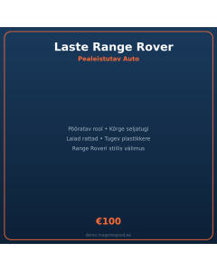 Laste Range Roveri pealeistutav auto